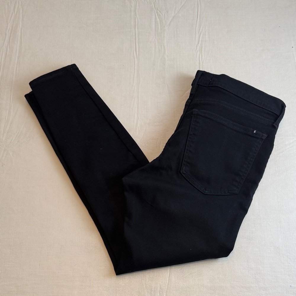 Everlane Women's Black Mid Rise Skinny Stretch Denim Jeans Size 30 Regular